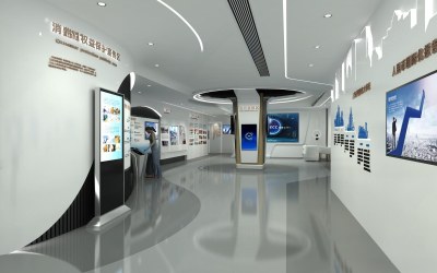 现代科技展厅3D模型下载